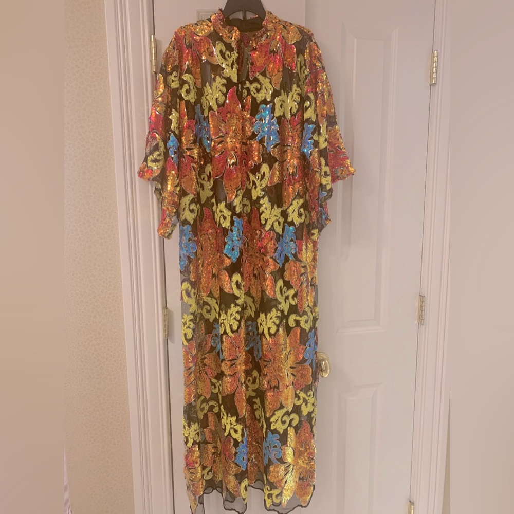 Custom caftan in style of La Vie style house  or Anthropologie sequined maxi